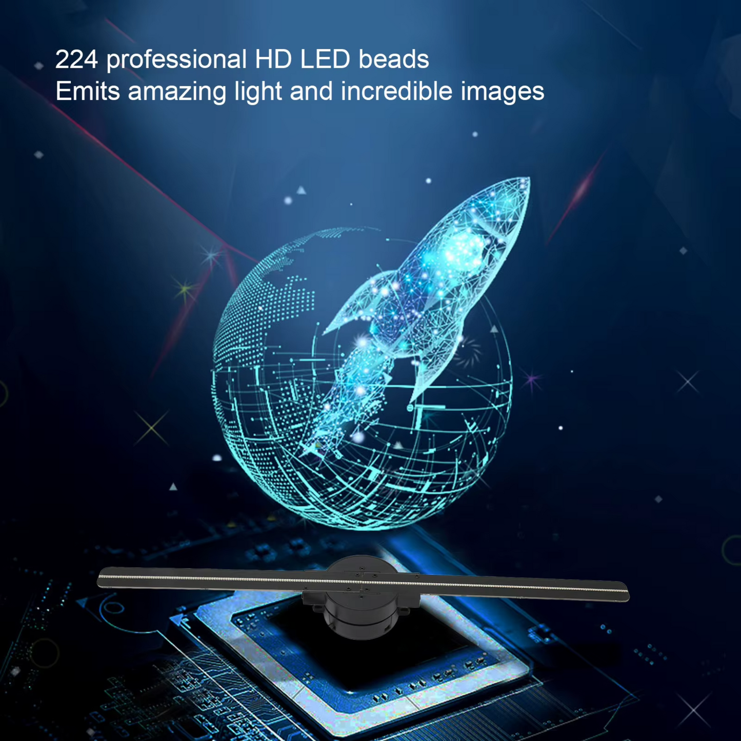 Visync Holograma Ventilador 3D