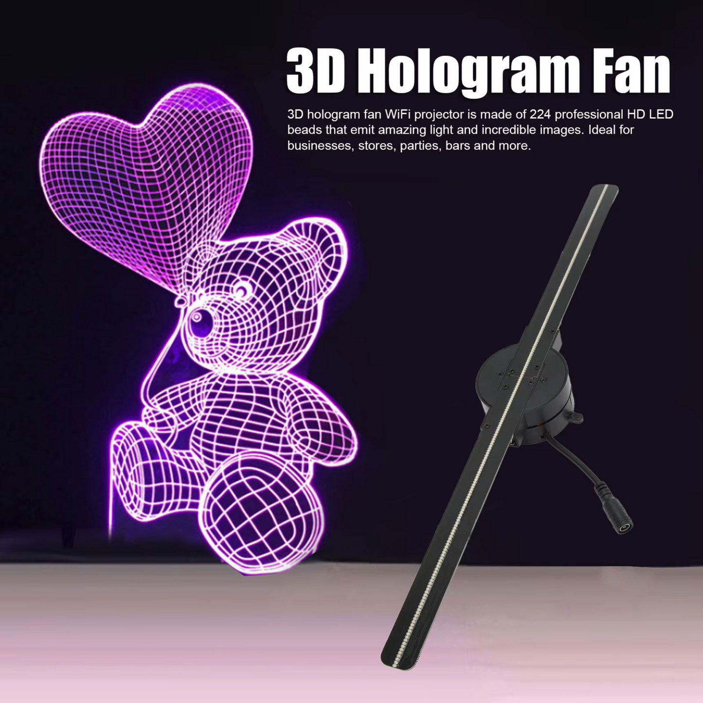 Visync Holograma Ventilador 3D